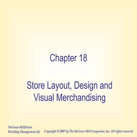 Store layout, design and merchandising | PPT