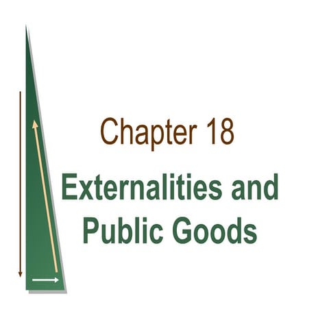 Chapter 18 externality and public goods