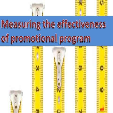 Chapter 19   measuring the effectiveness of the promotional program