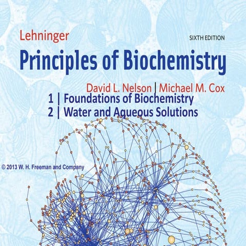 Biochemistry - Ch1 foundation of Biochem , ch2 water and aqueous solution