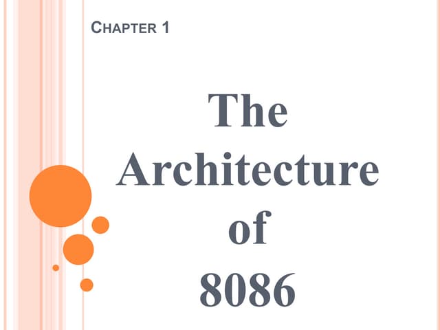 Chapter 1 archietecture of 8086