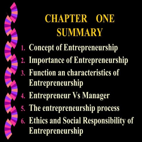 Chapter 1 concept and nature of entrepreneurship