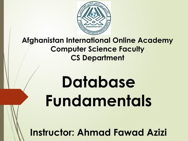 Chapter 1 Database Fundamentals Slides Powerpoint