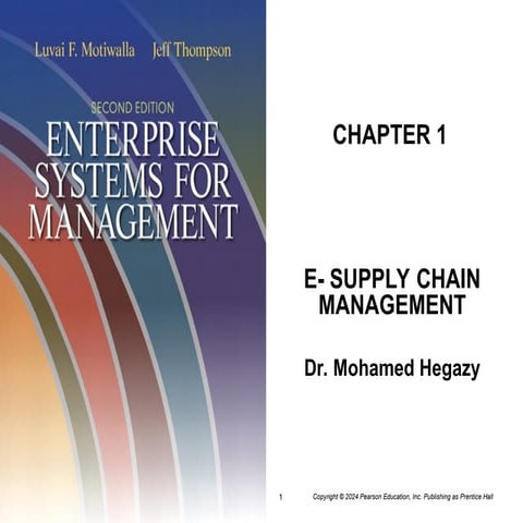 Lecture one in course of E-supply chain management.ppt