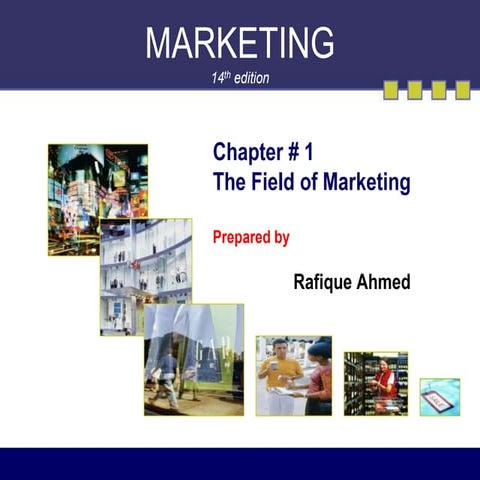 Chapter 1 field of marketing.ppt ( BBA 1st Semester ) By Rafique Ahmed Khattak