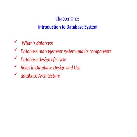 Dbms lifecycle. ..Database System Development Lifecycle | PDF