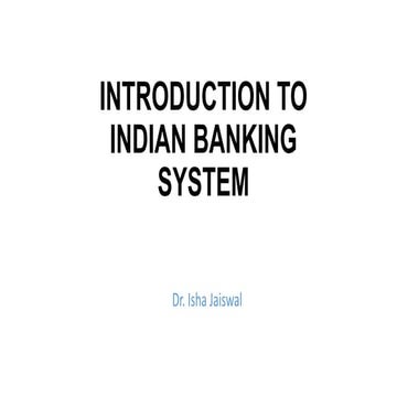 Chapter 1 indian banking system