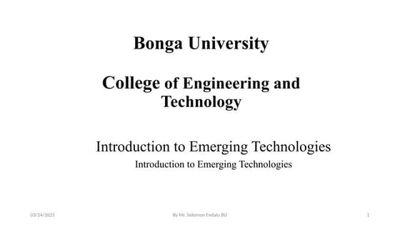 Chapter 5 ARIntroduction to Emerging Technologies | PPT