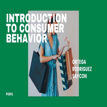Chapter1Introduction toConsumer Behavior | PDF