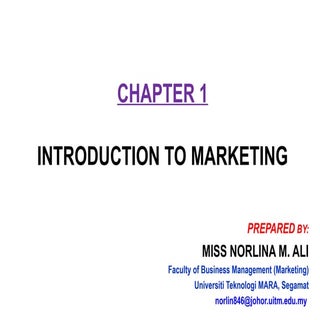 Chapter 1  introduction to marketin...