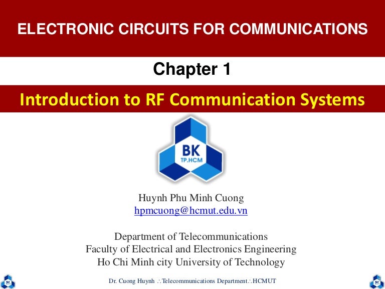 Chapter 1 introduction to radio communication systems