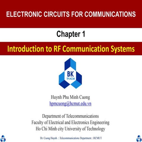 Chapter 1 introduction to radio communication systems