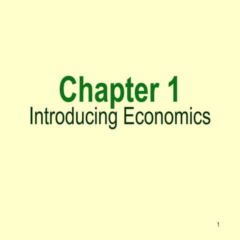 Chapter 1 Microeconomics Intro