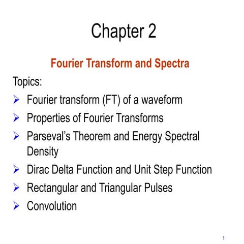 Transformada de Fourier y analisis espectral