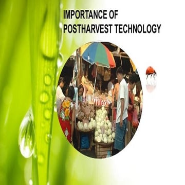 Chapter 1 lecture Postharvest handling ppt