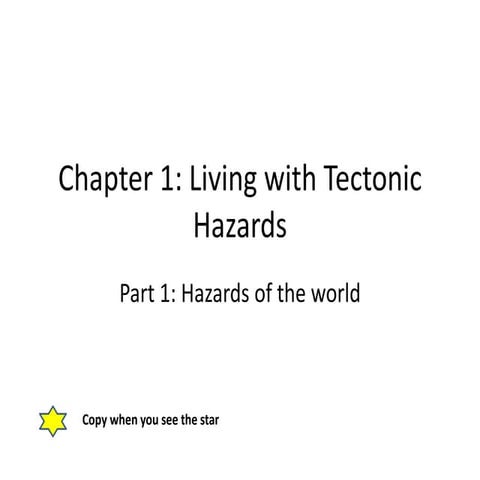 Chapter 1 living with tectonic hazards complete