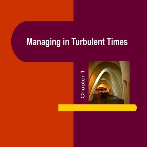Chapter 1 management in turbulent times