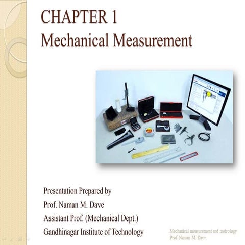 Introduction to Mechanical Measurement