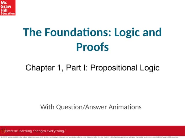 Chapter1 part1 : PROPOSITIONAL LOGIC || DISCRETE MATHEMATICS