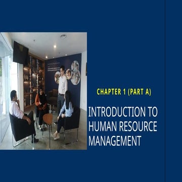 Comprehensive Introduction to Human Resource Management Principles and ...