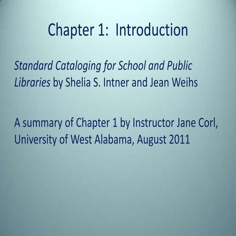 School Library Cataloging Basics