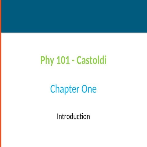 Basic concepts of physics-Physics 101 castoldi
