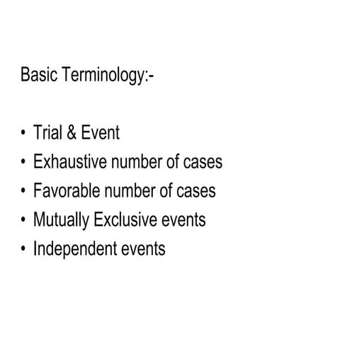 Chapter 1 probability