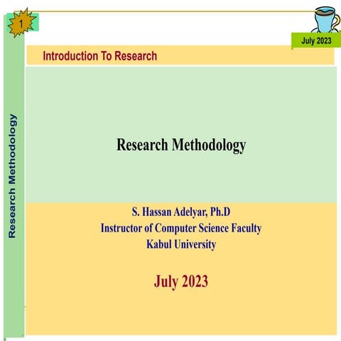 Comprehensive Introduction to Research Methodology in Computer Science ...
