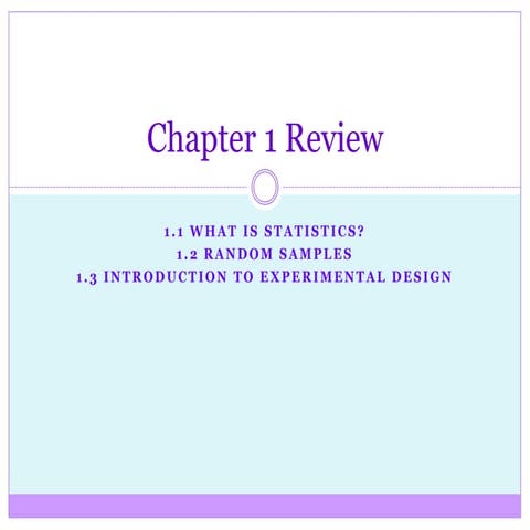 Chapter 1 review