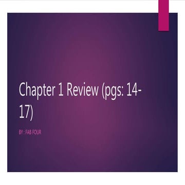 Chapter 1 review   social media