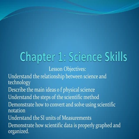 Chapter 1 science skills