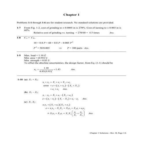 Chapter 1 solutions