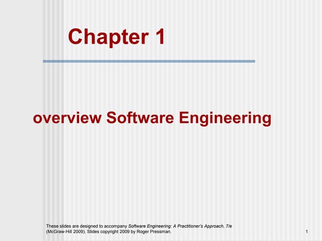 Chapter1 Advanced Software Engineering overview | PPT | Computer ...