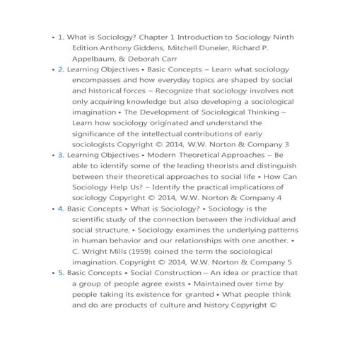 Chapter 1 an introduction to sociology | PPTX