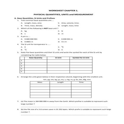 Chapter 1 worksheet