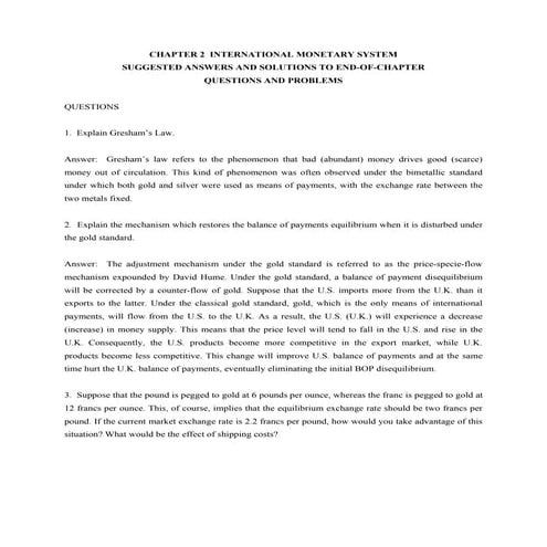 Chapter2 International Finance Management