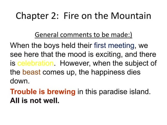 Chapter questions lord of the flies | PDF | Hunting and Shooting | Sports