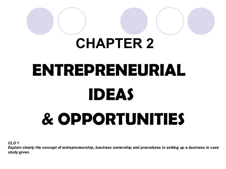Pb201 Entrepreneuship Chapter 2
