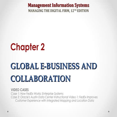 Chapter 2 MIS | PPT | IT and Internet Support | Internet