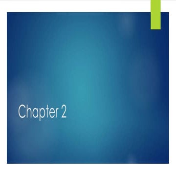 Chapter 2 | PPT