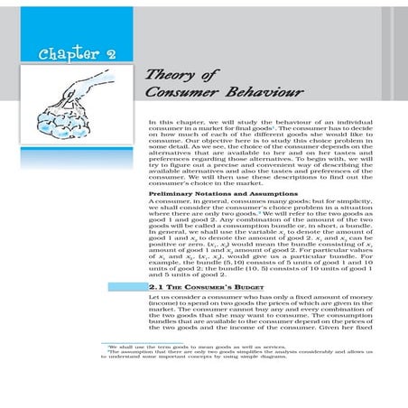 Theory Of consumer behaviour-Economical point of view-Shreevatsa Karanth