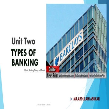 ISLAMIC BANK & FINANCE Chapter 2