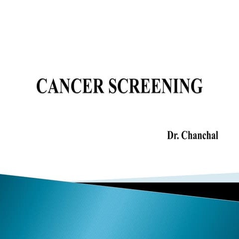 Chapter 2.3 cancer screening