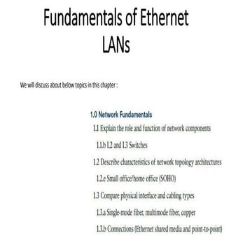 Chapter 2. fundamentals of ethernet la ns | PPT