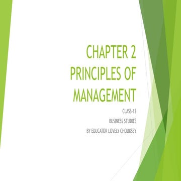 Principles of Management | PPT