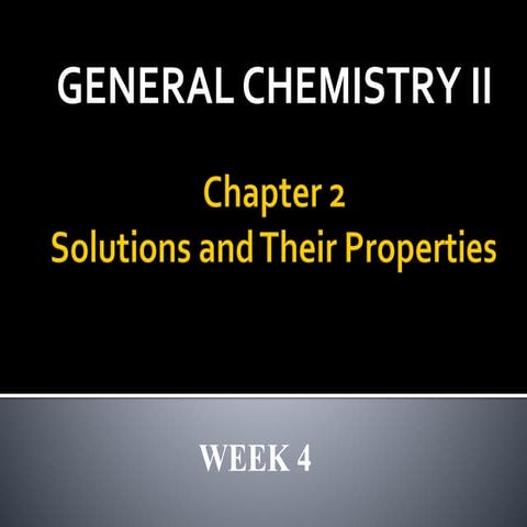 Chapter 2.2: Solutions and Their Properties (Solution Stoichiometry)