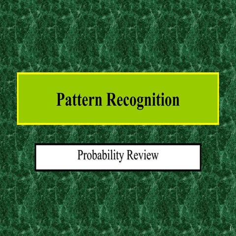 pattern recognition | PPT