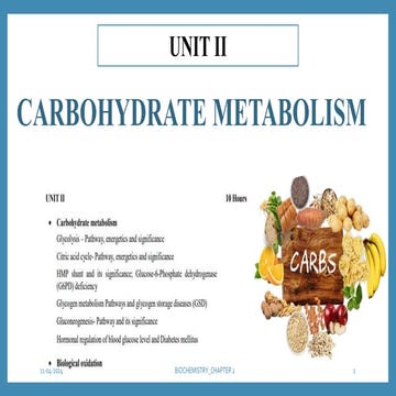 BIOCHEMISTRY-CARBOHYDRATE METABOLISM CHAPTER 2.pptx