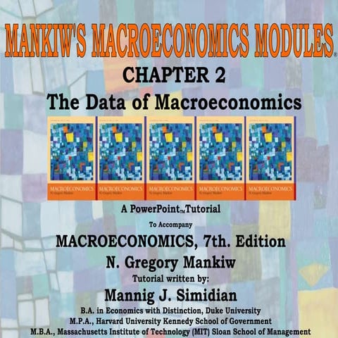 Chapter 2.ppt of macroeconomics by mankiw 9th edition