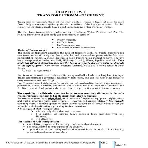 Marketing channel and logistics management CHAPTER 2.doc